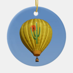 Sahuaro Sunrise Hot Air-ballon Keramisch Ornament