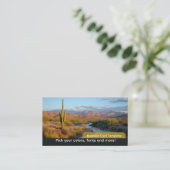 Sahuaro woestijnlandschap zuidwestelijk visitekaartje (Staand voorkant)