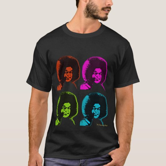 Sai Baba Pop Art T-Shirt (Voorkant)