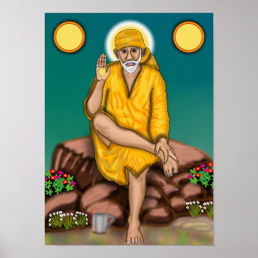Sai Baba-Poster Poster (Voorkant)
