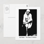 Sai Baba Saint-of-Shirdi-Briefkaart Briefkaart (Voorkant / Achterkant)
