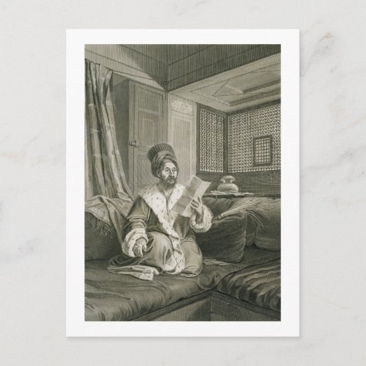 Said Mustapha Pasha Wond tijdens de slag om Abouk Briefkaart (Voorkant)