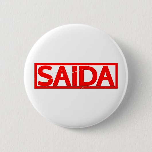 Saida Stamp Ronde Button 5,7 Cm (Voorkant)