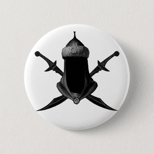 Saif Al Islam Ronde Button 5,7 Cm (Voorkant)