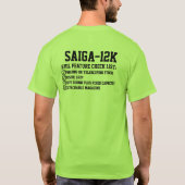 Saiga 12 - Gecertificeerde e-mailchecklist T-shirt (Achterkant)
