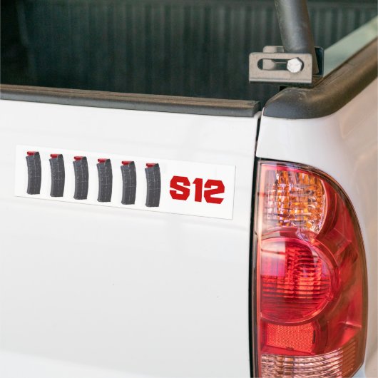 Saiga 12 Magazine Bumpersticker (Op Truck)