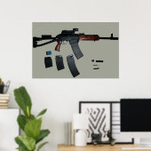 Saiga 12 Poster (Thuiskantoor)