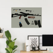 Saiga 12 Poster van overname (Thuiskantoor)