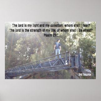 Saiga 12 psalm 27:1 Inspirerend Poster