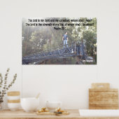 Saiga 12 psalm 27:1 Inspirerend Poster (Keuken)