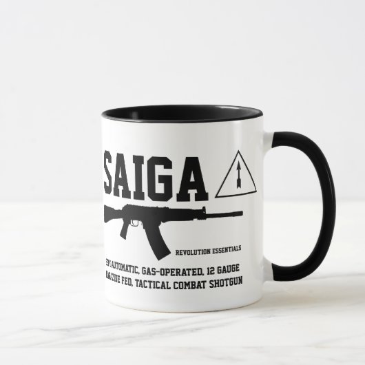 Saiga 12 Tactische Combat Shotgun Coffee Mok (Rechts)