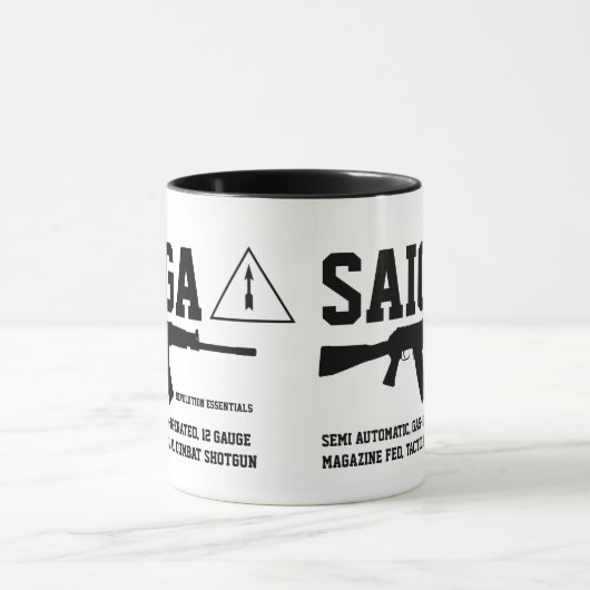 Saiga 12 Tactische Combat Shotgun Coffee Mok (Midden)