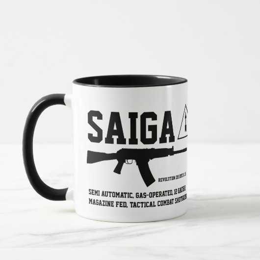 Saiga 12 Tactische Combat Shotgun Coffee Mok (Links)