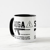 Saiga 12 Tactische Combat Shotgun Coffee Mok (Voorkant links)