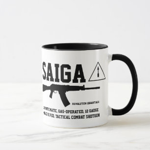 Saiga 12 Tactische Mok tegen schotwapenkoffie