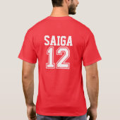 Saiga 12 - Team Shirt voor opklapbare visstand (Achterkant)
