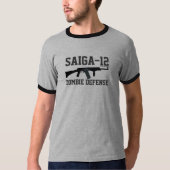 Saiga 12K Shirt - Zombie Defense (Voorkant)