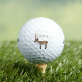 Saiga antelope cartoon golfballen (Insitu Shirt)