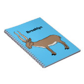Saiga antelope cartoon notitieboek (Rechterzijde)