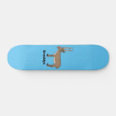 Saiga antelope cartoon persoonlijk skateboard (Horizontaal)