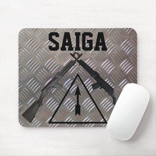 Saiga Rifle Mousepad Muismat (Met muis)