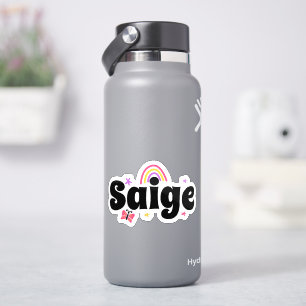Saige naam leuk ontwerp sticker