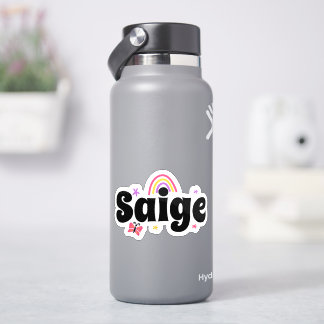 Saige naam leuk ontwerp sticker