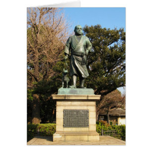 Saigo Takamori (de laatste Samurai) & Dog Statue