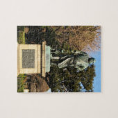 Saigo Takamori (de laatste Samurai) & Dog Statue Legpuzzel (Horizontaal)