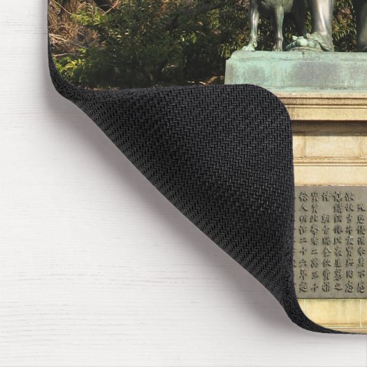 Saigo Takamori (de laatste Samurai) & Dog Statue Muismat (Hoek)