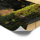 Saigo Takamori (de laatste Samurai) & Dog Statue Poster (Hoek)