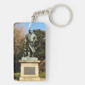 Saigo Takamori (de laatste Samurai) & Dog Statue Sleutelhanger (achterkant)