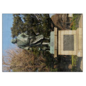 Saigo Takamori (de laatste Samurai) & Dog Statue Snijplank (Voorkant)