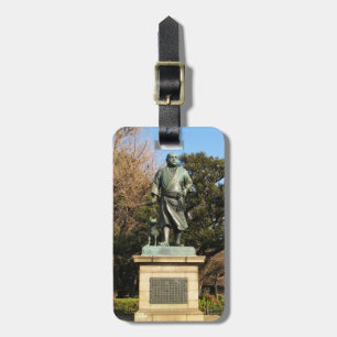 Saigo Takamori (De Laatste Samurai) & Hondenstandb Bagagelabel