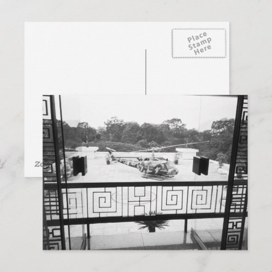 Saigon HCMC Vietnam, Huey Helikopter Briefkaart (Voorkant / Achterkant)