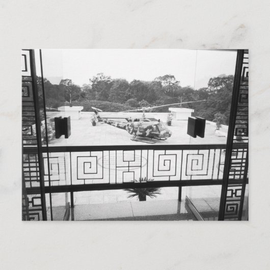 Saigon HCMC Vietnam, Huey Helikopter Briefkaart (Voorkant)