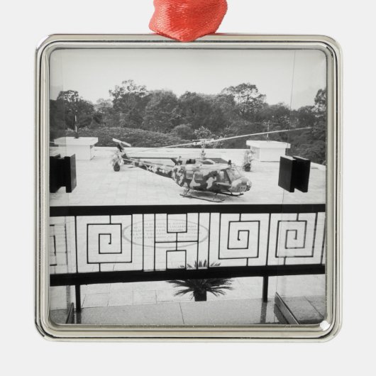 Saigon HCMC Vietnam, Huey Helikopter Metalen Ornament (Voorkant)