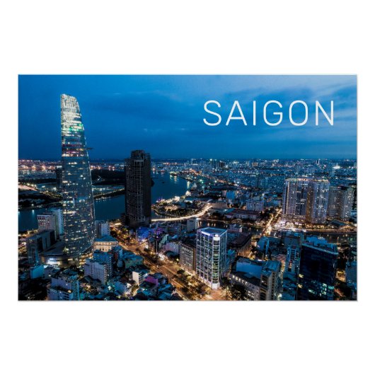 Saigon (Ho Chi Minh City) HCMC Vietnam Holiday Perfect Poster (Voorkant)