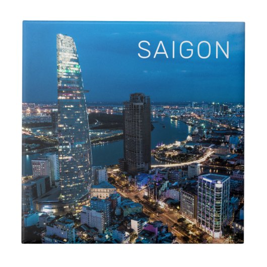 Saigon (Ho Chi Minh City) HCMC Vietnam Holiday Tegeltje (Voorkant)