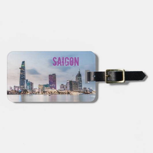 Saigon (Ho Chi Minh City) HCMC Vietnam souvenir Bagagelabel (Voorkant horizontaal)