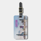 Saigon (Ho Chi Minh City) HCMC Vietnam souvenir Bagagelabel (Voorkant verticaal)