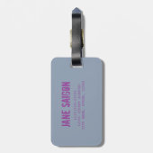 Saigon (Ho Chi Minh City) HCMC Vietnam souvenir Bagagelabel (Achterkant verticaal)