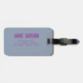 Saigon (Ho Chi Minh City) HCMC Vietnam souvenir Bagagelabel (Achterkant horizontaal)