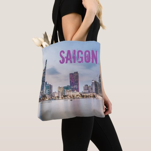 Saigon (Ho Chi Minh City) HCMC Vietnam souvenir Bu Tote Bag (Dichtbij)