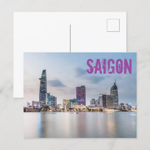 Saigon (Ho Chi Minh City) HCMC Vietnam souvenir Feestdagenkaart
