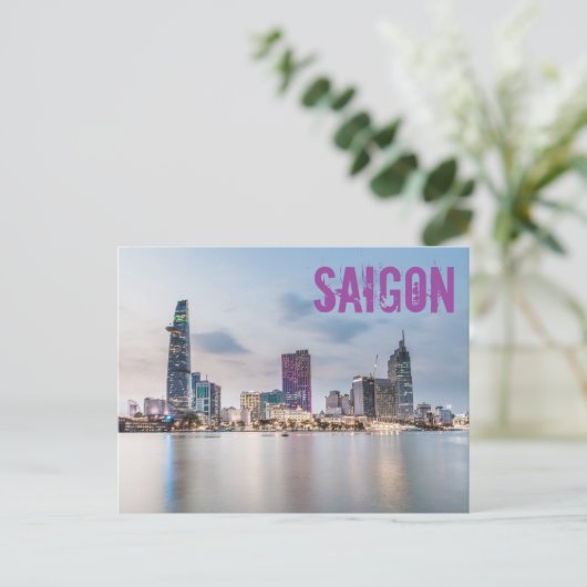 Saigon (Ho Chi Minh City) HCMC Vietnam souvenir Feestdagenkaart (Staand voorkant)