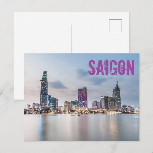 Saigon (Ho Chi Minh City) HCMC Vietnam souvenir Feestdagenkaart (Voorkant / Achterkant)