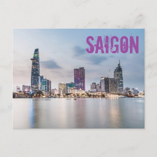 Saigon (Ho Chi Minh City) HCMC Vietnam souvenir Feestdagenkaart (Voorkant)