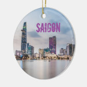 Saigon (Ho Chi Minh City) HCMC Vietnam souvenir Keramisch Ornament (Links)