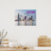 Saigon (Ho Chi Minh City) HCMC Vietnam souvenir Poster (Keuken)
